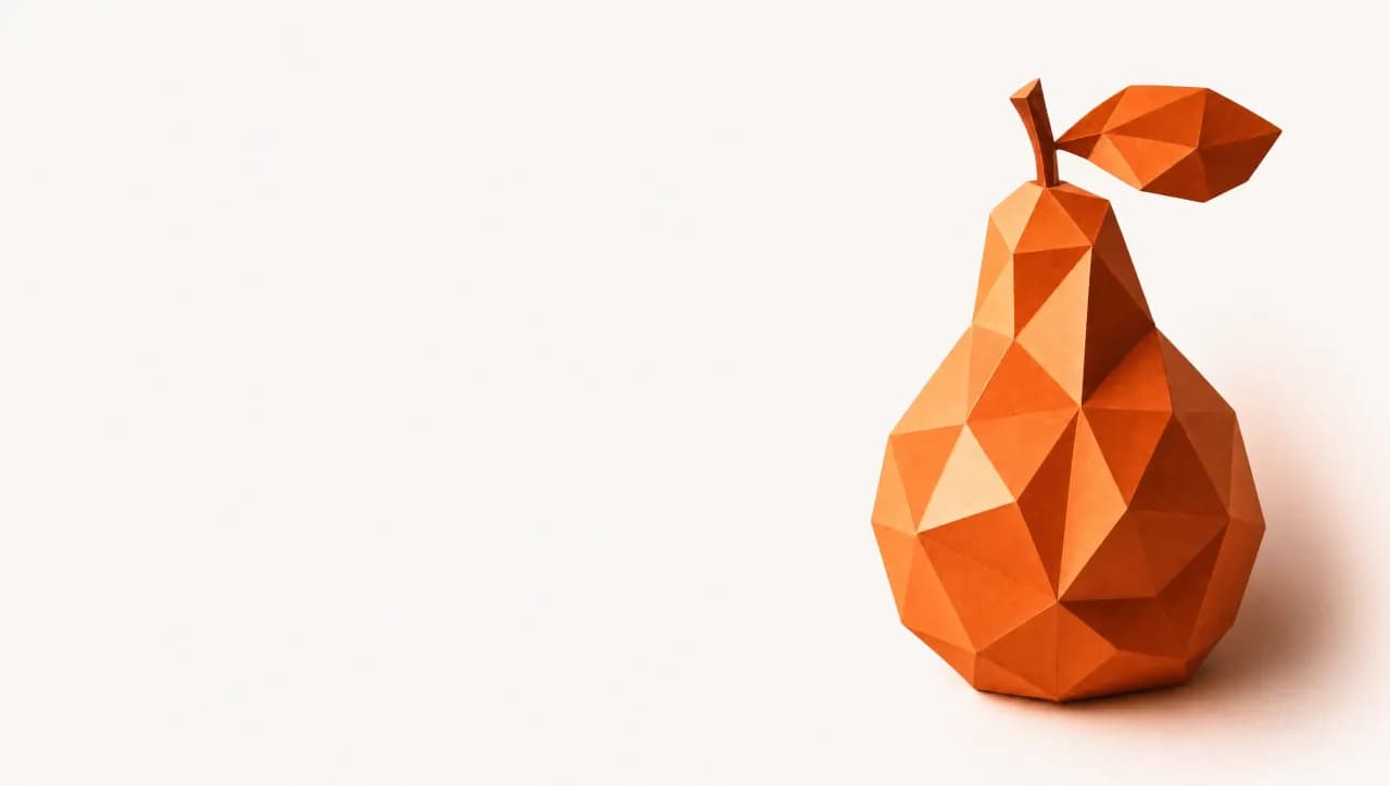 Trans-β-Farnesen — stilisierte Illustration typischer Quellen (Äpfel, Birnen, Orangen)